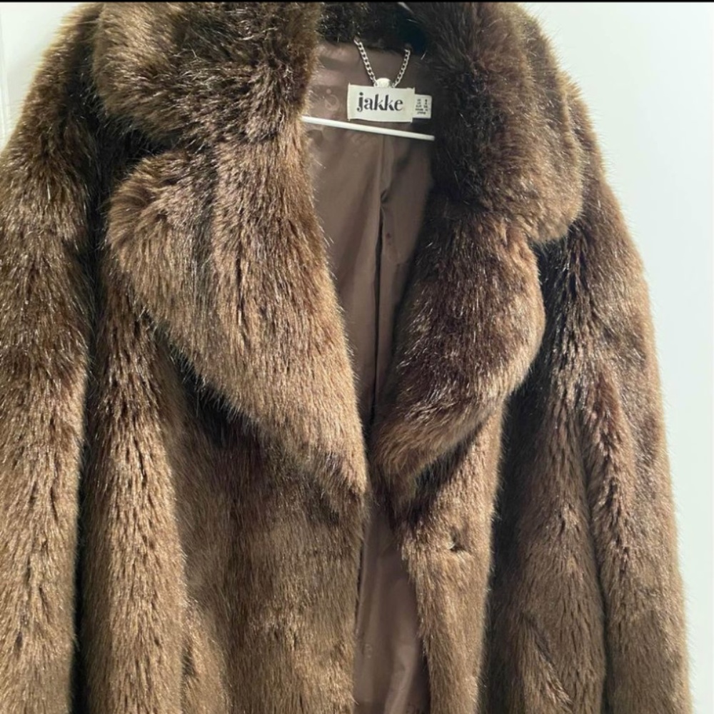 Jakke chocolate brown long coat